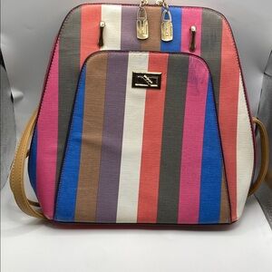 Roselady Colorful Striped Backpack